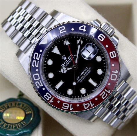 rolex gmt master ii mit jubilee armband 126710blro|Rolex 126710 blro.